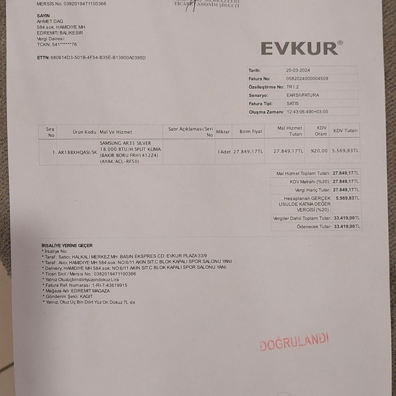 Samsung Klima Kondansatör 2