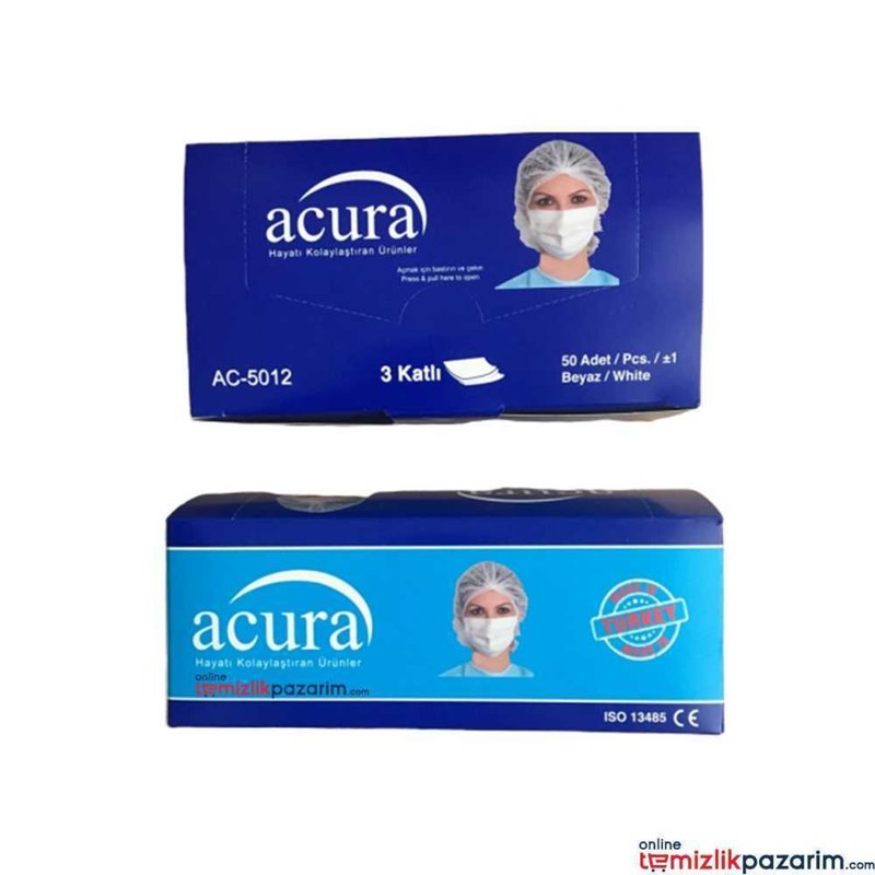 Tek Kullanımlık 3 Katlı Cerrahi Maske 50li 3