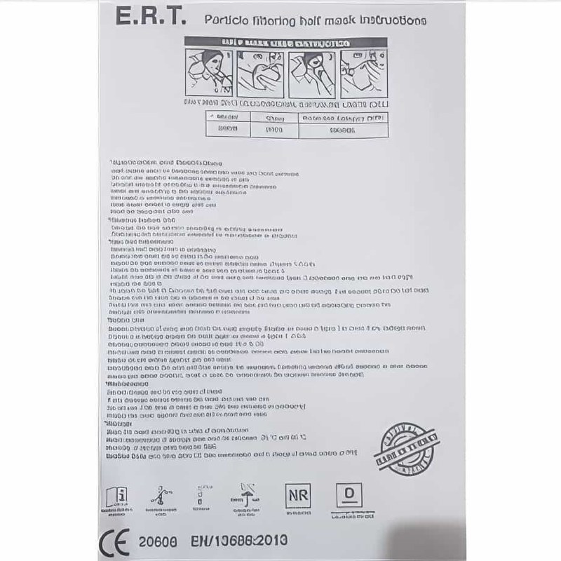 FFP3 N95 Valf Solunum Maskesi 5li 3