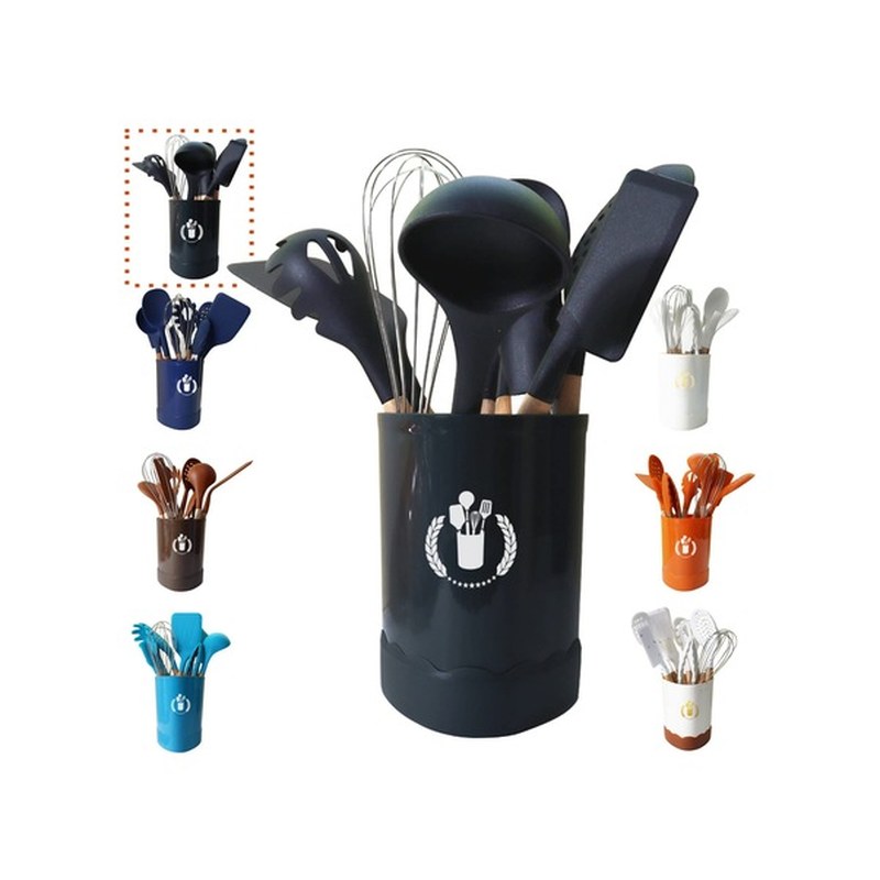 Ahşap Saplı Spatula Mutfak Seti 5li 3