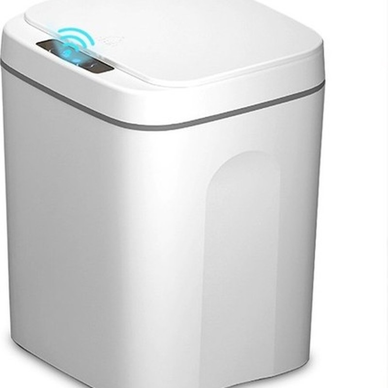 Akıllı Sensörlü Çöp Kovası 50L Gri 2