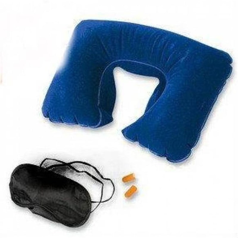 Pamuklu Uyku Maskesi Seyahat Seti 2