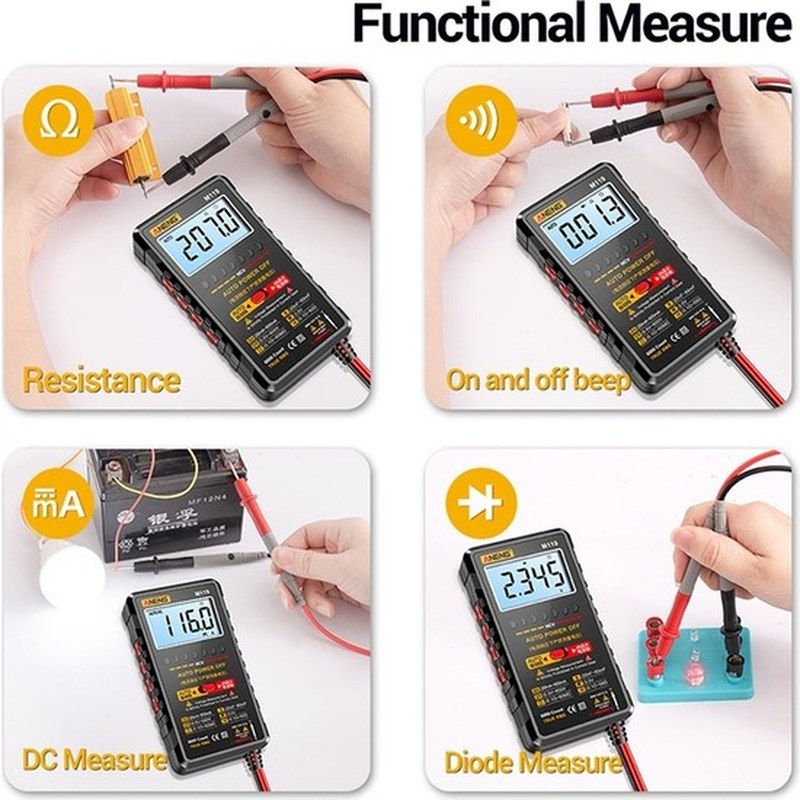 Multimetre USB Yüksek Gerilim 6000 Sayım 3