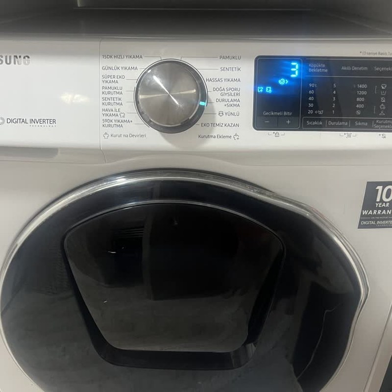 Samsung A++ 8 kg Çamaşır Makinesi Beyaz 2