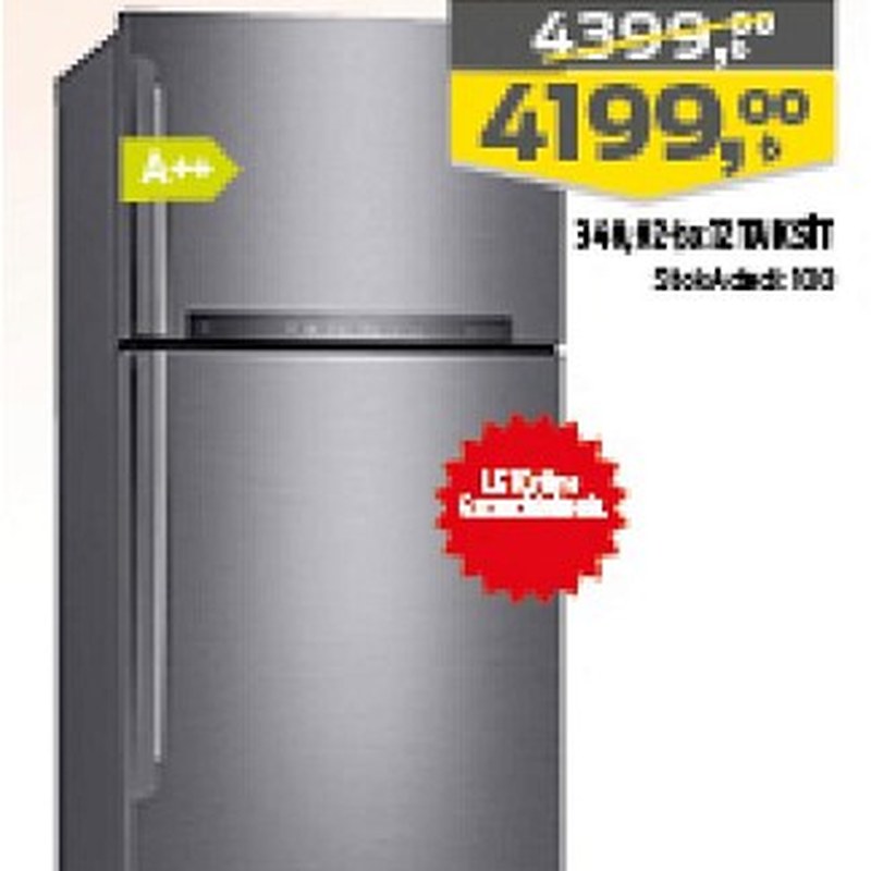 LG A+++ No-Frost Buzdolabı Inox 3