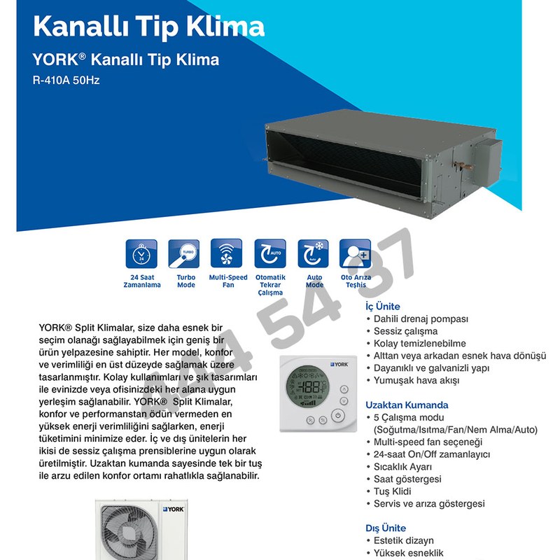 LG 18.000 BTU A+ Kanal Tipi Klima 1